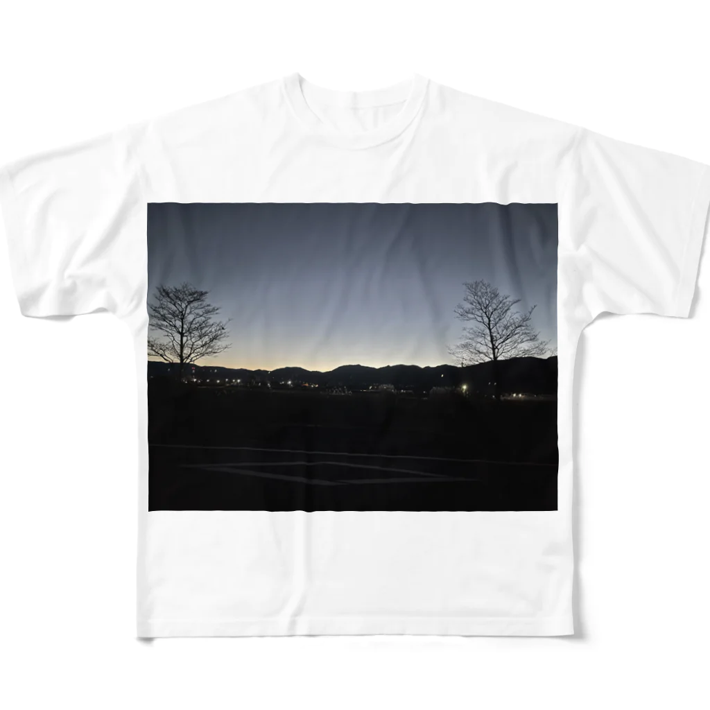 2929gawDesignShop358のEarly winter sunrise フルグラフィックTシャツ