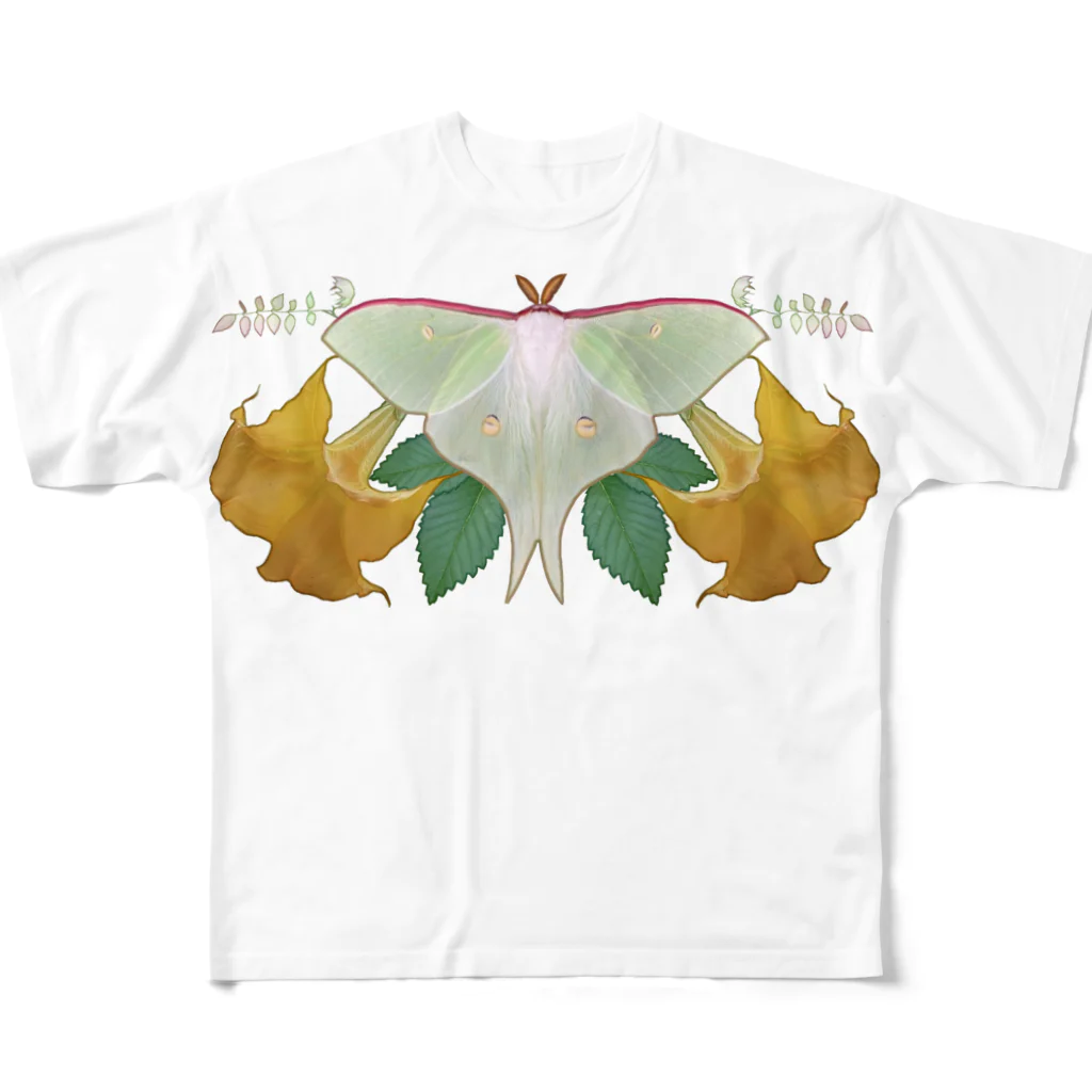 ニムニムのお部屋の大きな蛾 フルグラフィックTシャツ