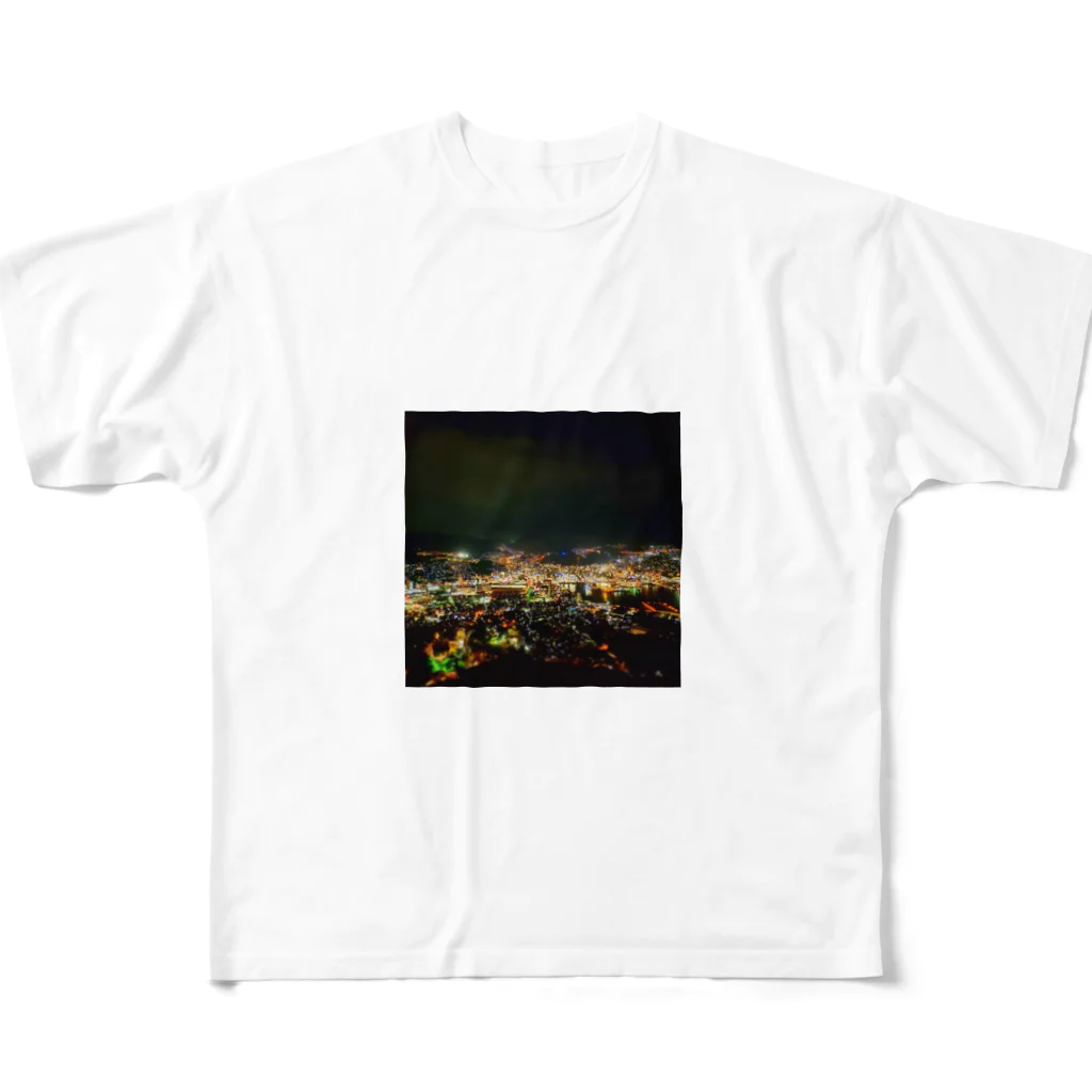 面白Tシャツ専門店の～稲佐山の夜景を添えて～ フルグラフィックTシャツ