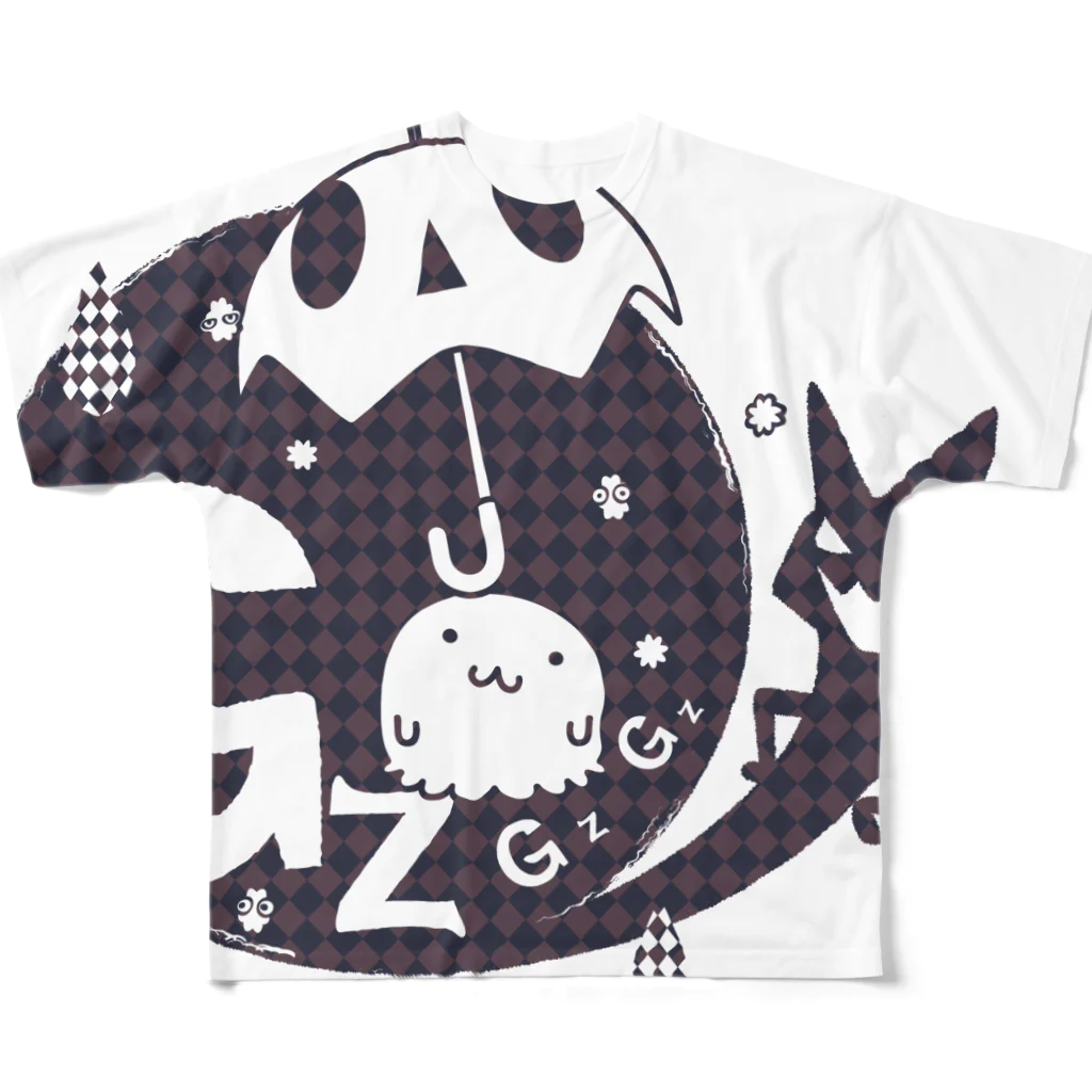 イラスト MONYAAT のGZ フルグラフィックTシャツ