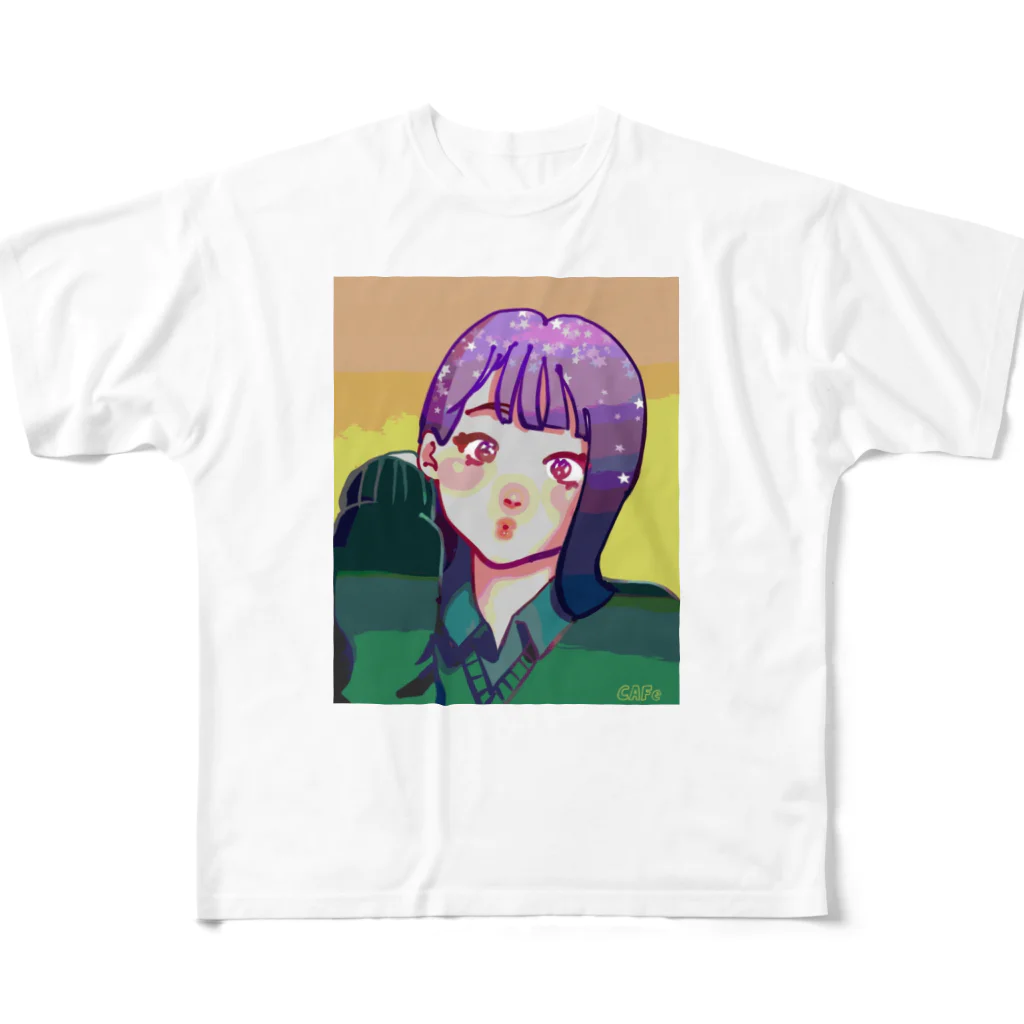 CAFeの女子高生ちゃん フルグラフィックTシャツ