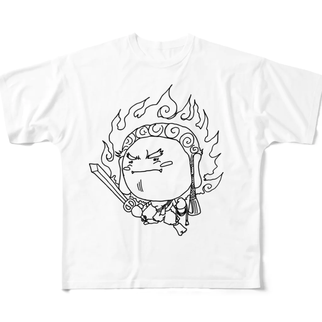 てきていあんのふどりん。不動明王さま。 All-Over Print T-Shirt