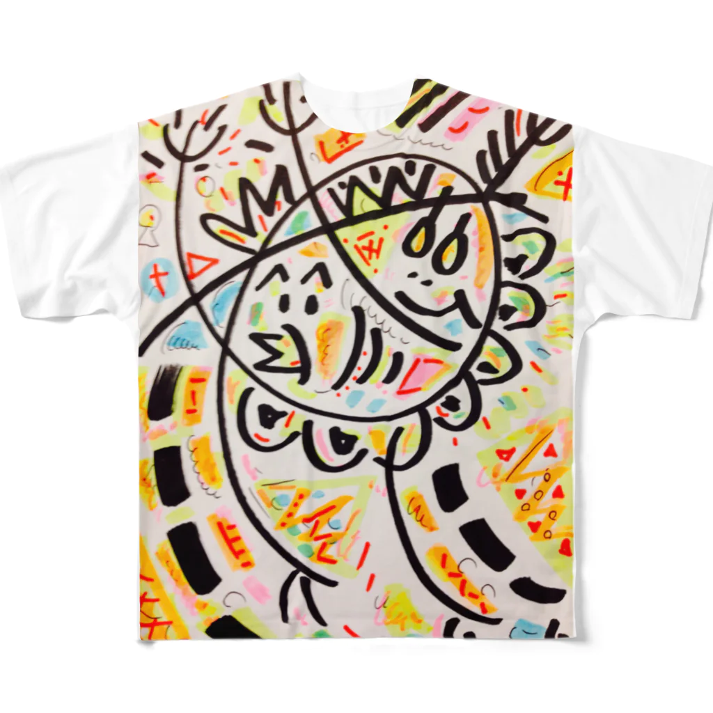 coppepan_brothersのひよこ君と雛祭り中のゆで卵chanの、わっしょい祭り All-Over Print T-Shirt