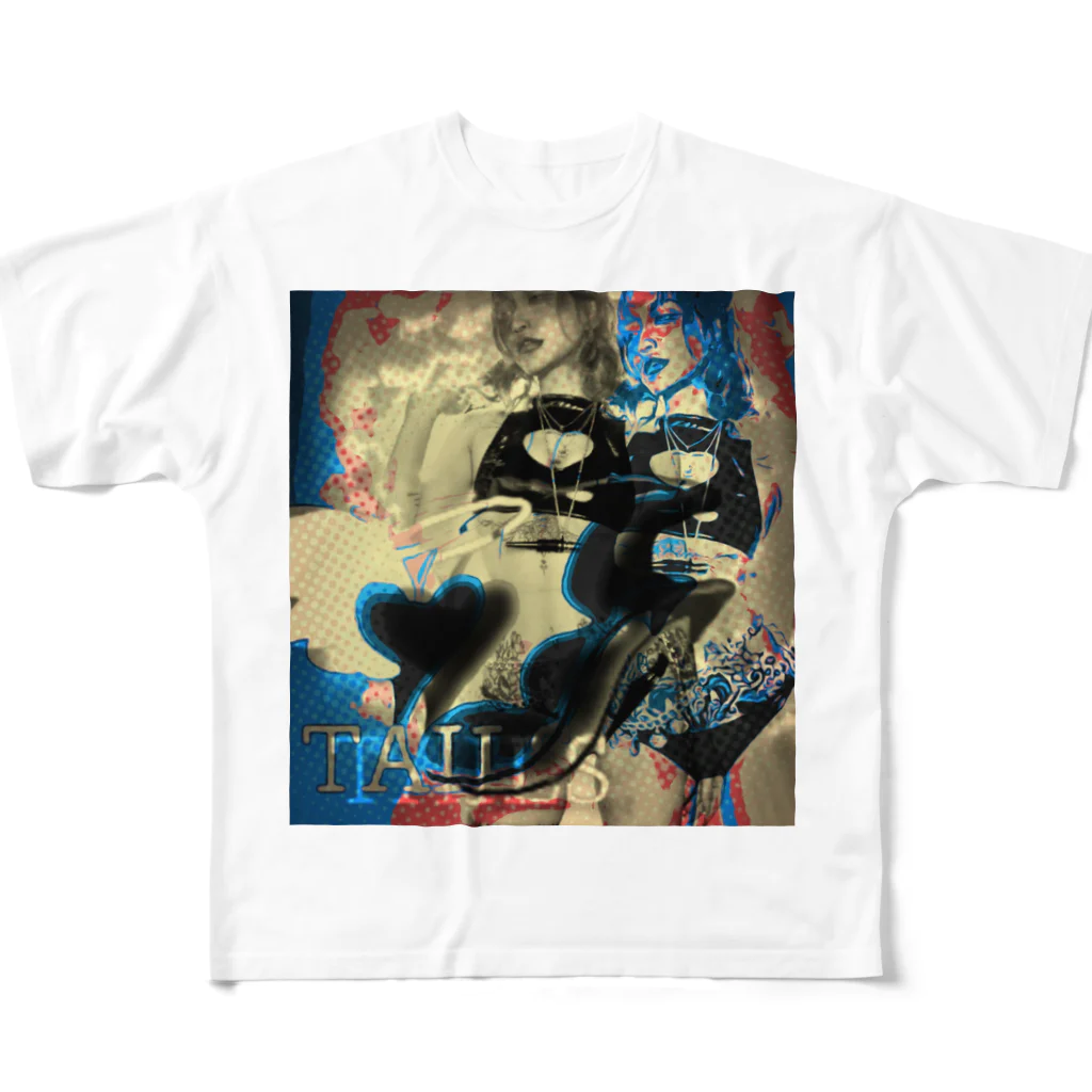 あしみねもふかのサキュバス All-Over Print T-Shirt