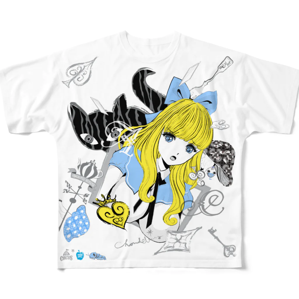 loveclonesのBABYFACE 深窓のあどけない令嬢 AかCのヴィネット All-Over Print T-Shirt