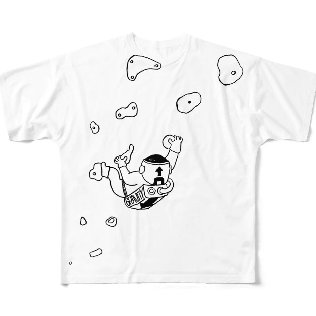 pandamosquitoのスペースボルダー All-Over Print T-Shirt