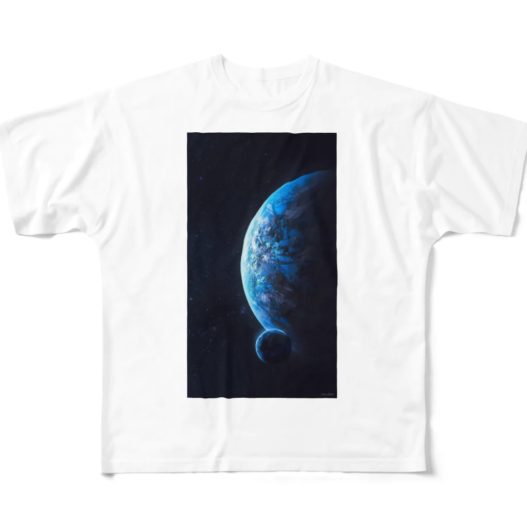 モモンガとハムちゃんのギャラクシー　series All-Over Print T-Shirt