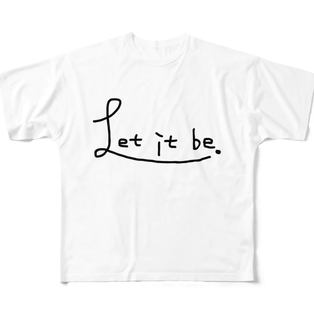 Michaelの店のLet it be.グッズ フルグラフィックTシャツ