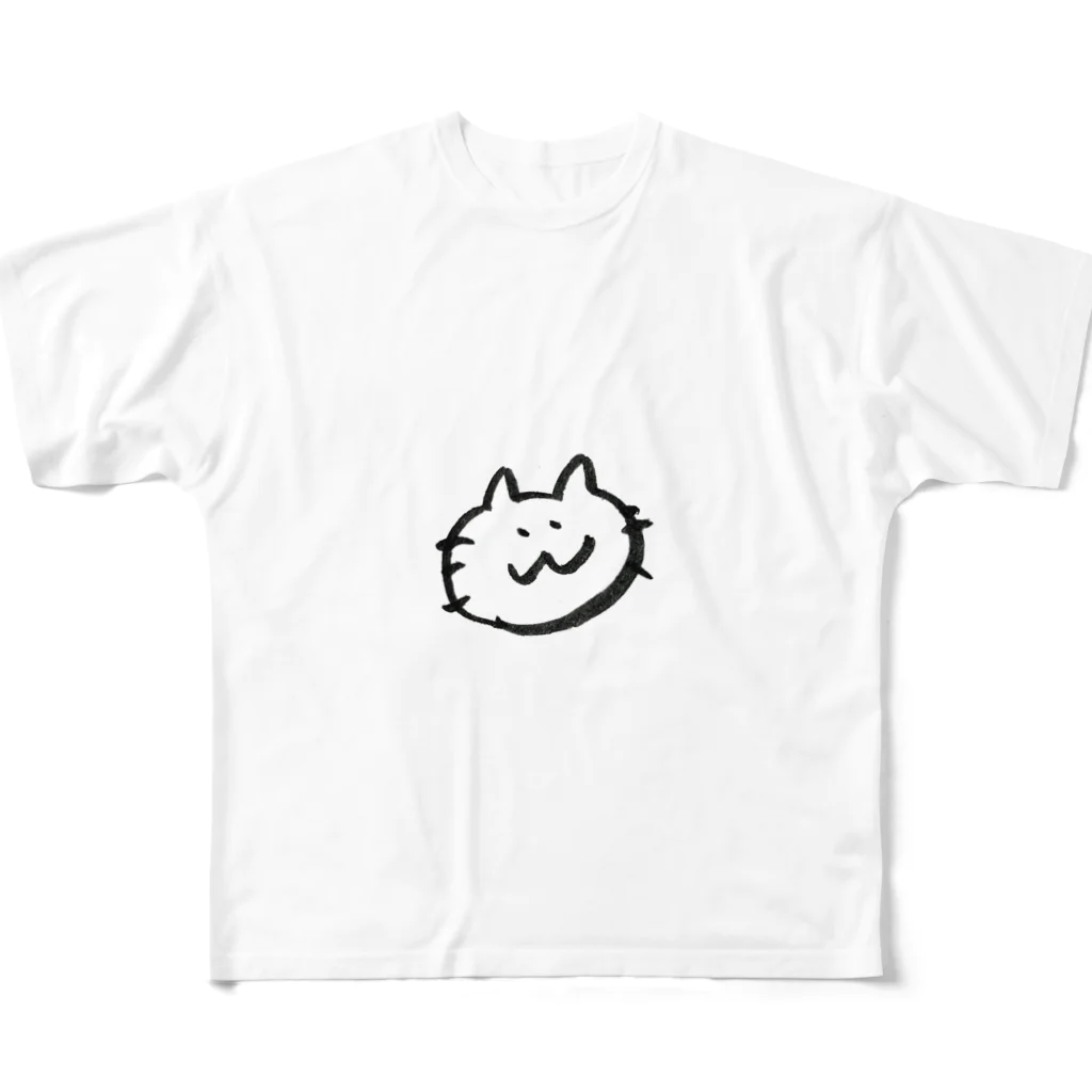 ebifurainekoのにゃこちゃん フルグラフィックTシャツ