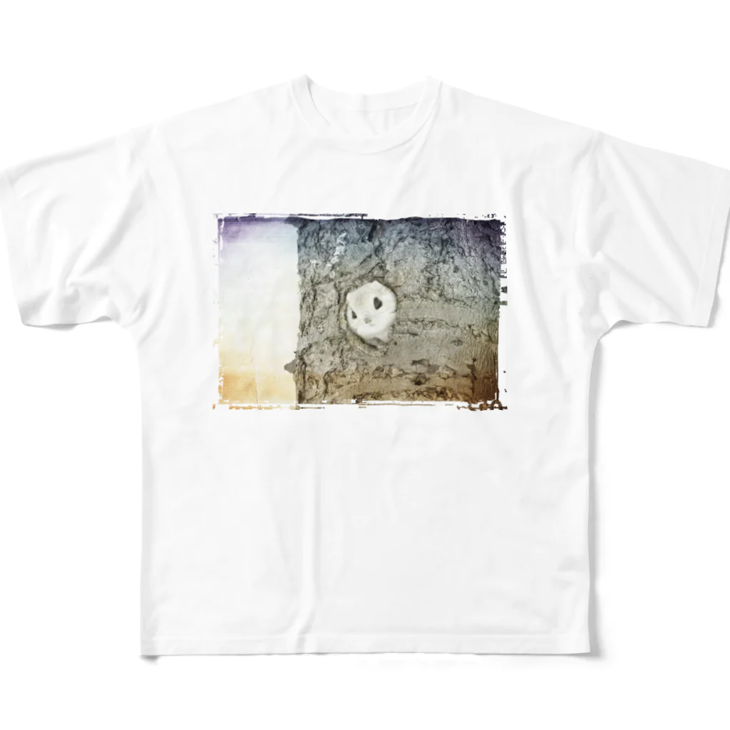 もふもふのエゾモモンガ All-Over Print T-Shirt