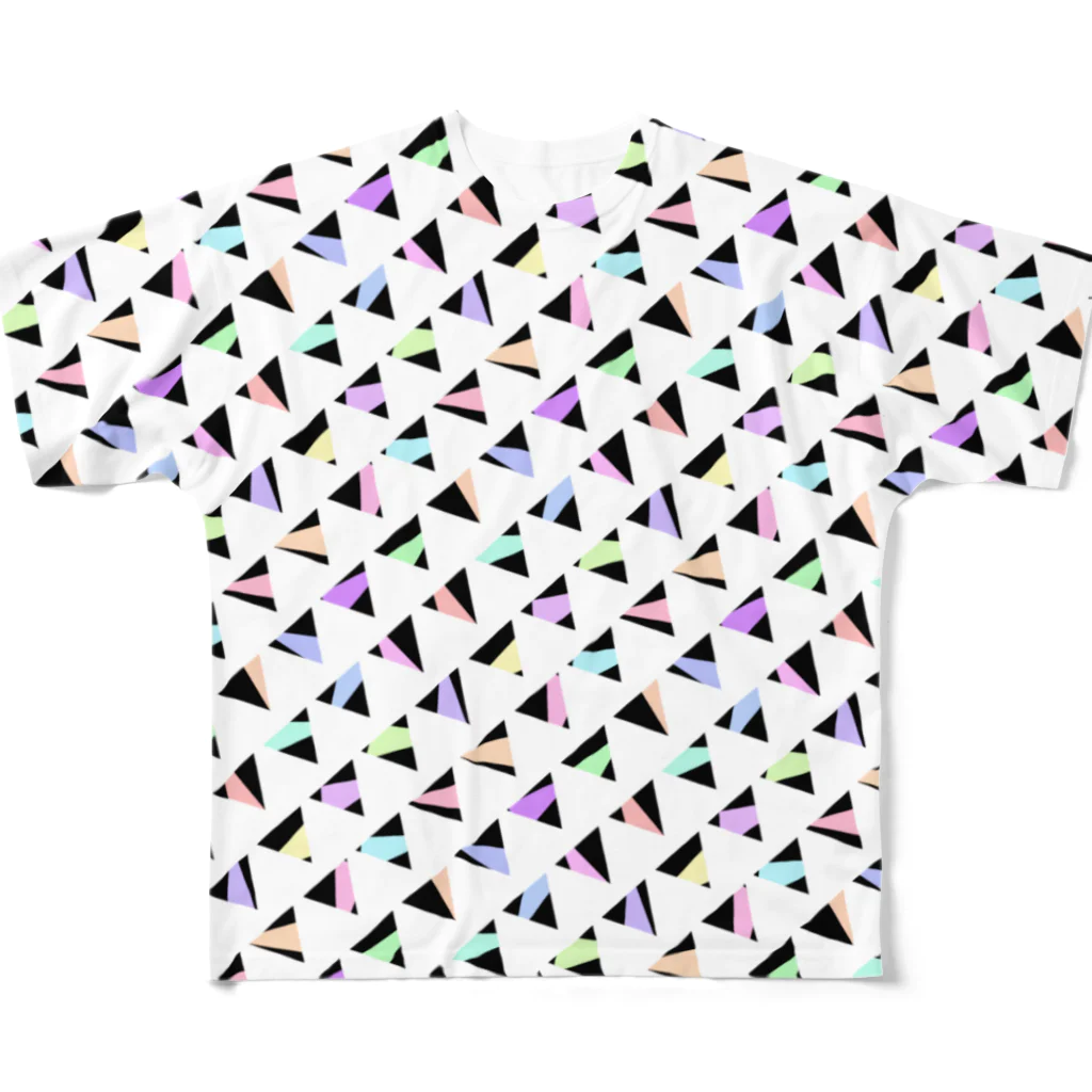 るーと｡:°ஐ*｡:°ʚ♥ɞ*｡:°ஐ*の【オリジナル】△ All-Over Print T-Shirt