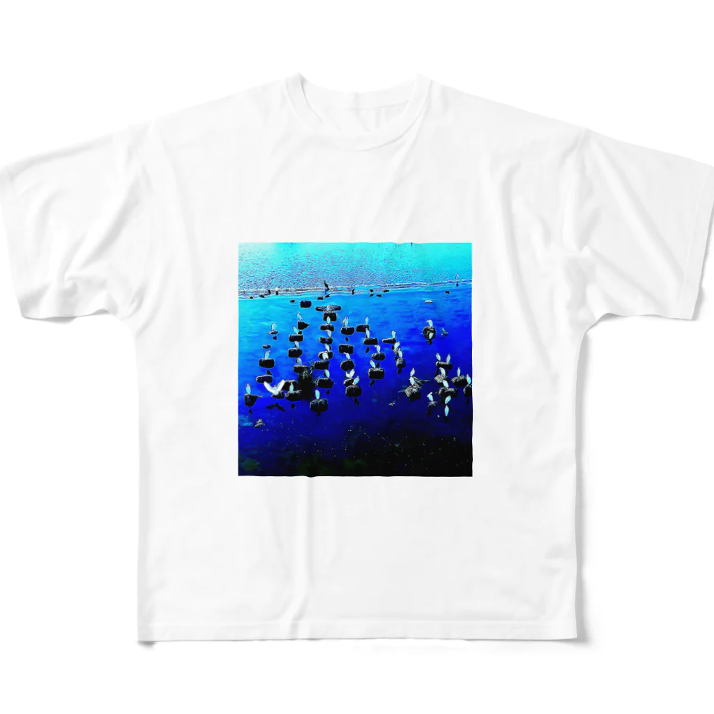 SASARiNS の白鷺オセロ フルグラフィックTシャツ