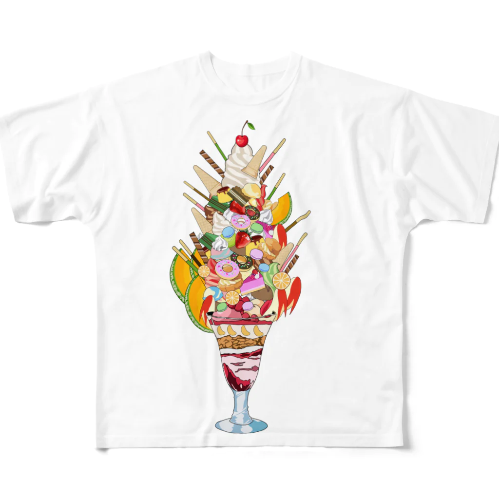 ブティック千代子の超パフェ All-Over Print T-Shirt