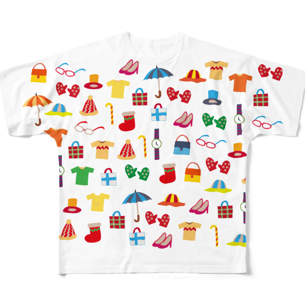 puikkoの北欧風イラスト　装身具 All-Over Print T-Shirt