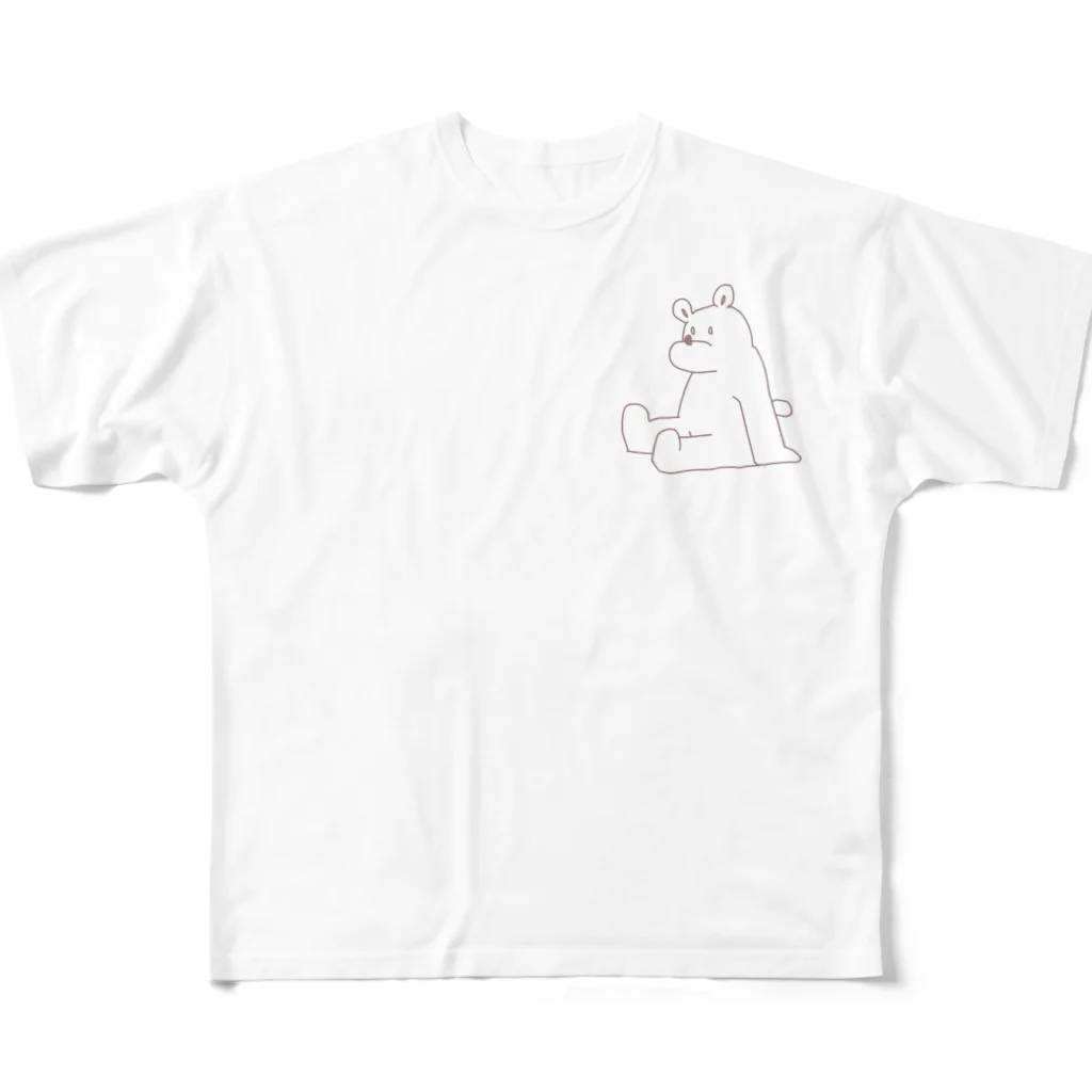 niNjiNのやる気ないクマ All-Over Print T-Shirt