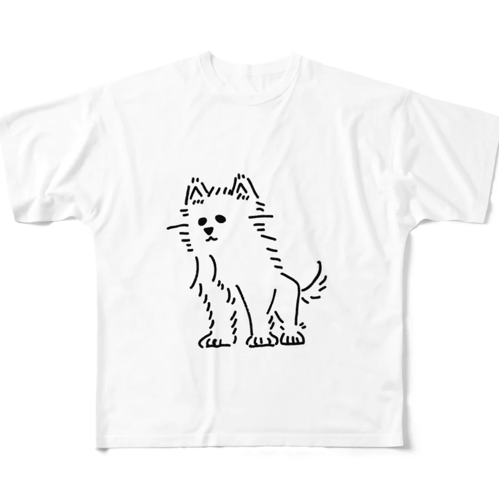 shift_のかわいいぬ フルグラフィックTシャツ