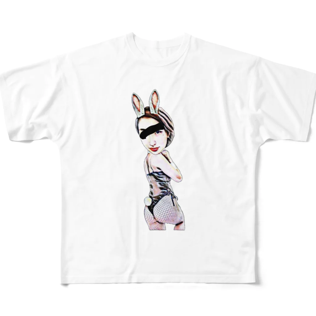 NY22のBunny All-Over Print T-Shirt