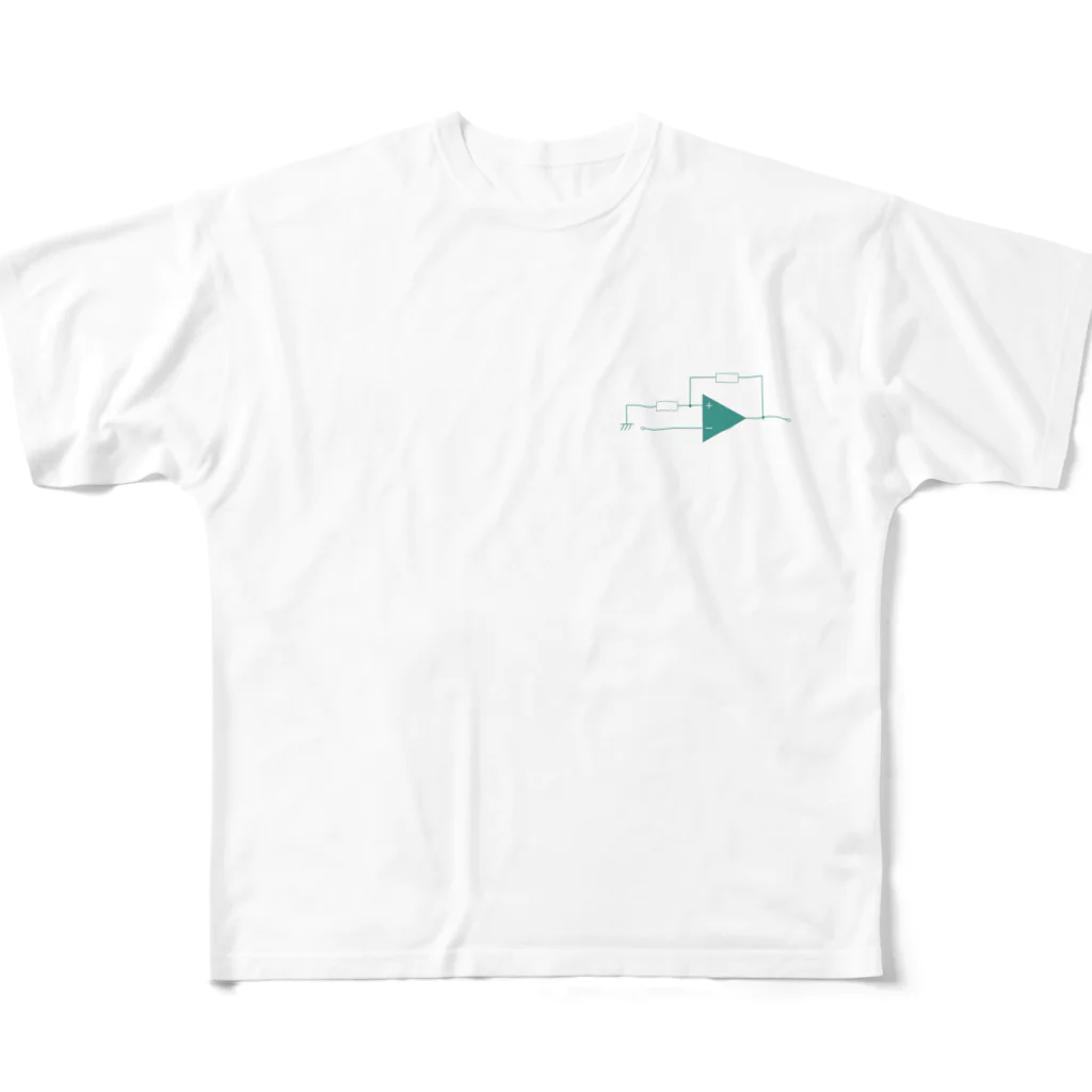 e-シャツの発散中の人　シャツ 풀그래픽 티셔츠