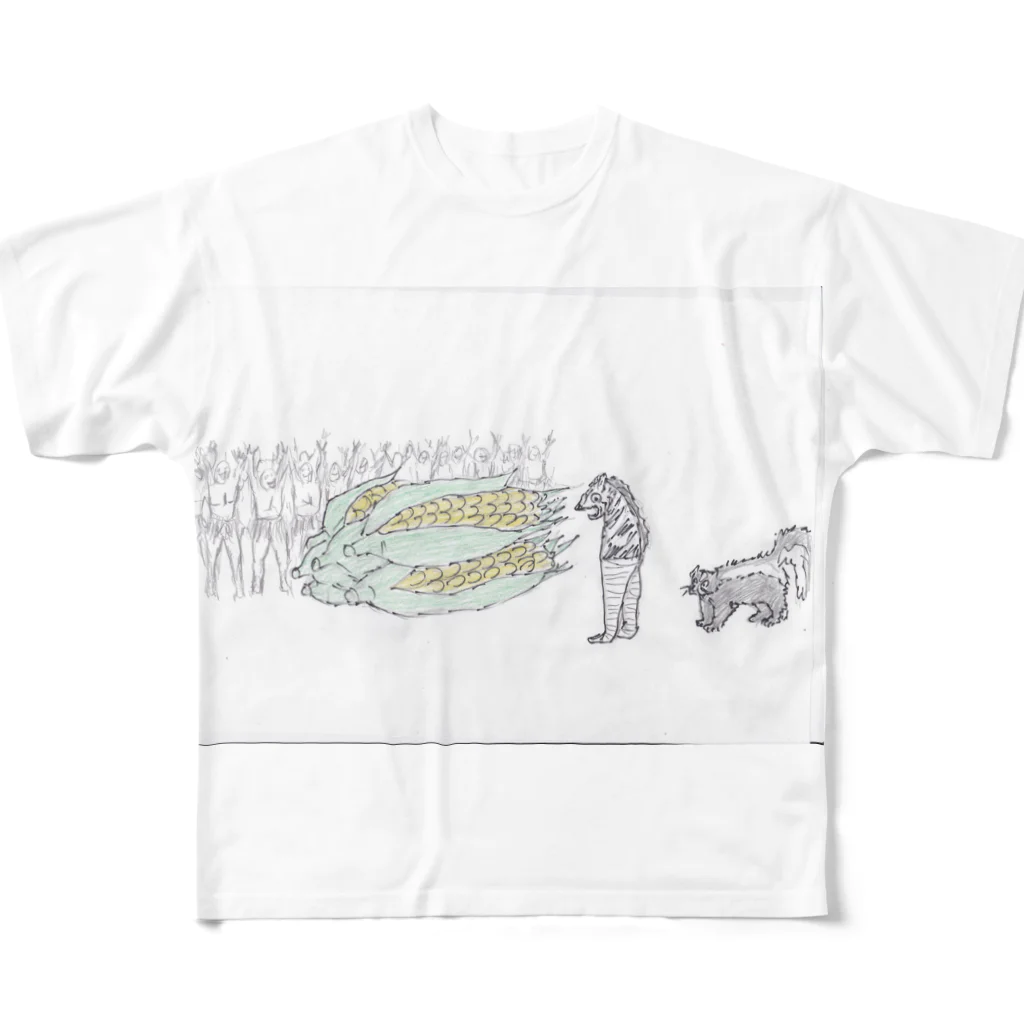 kill7のジャイアントコーン All-Over Print T-Shirt