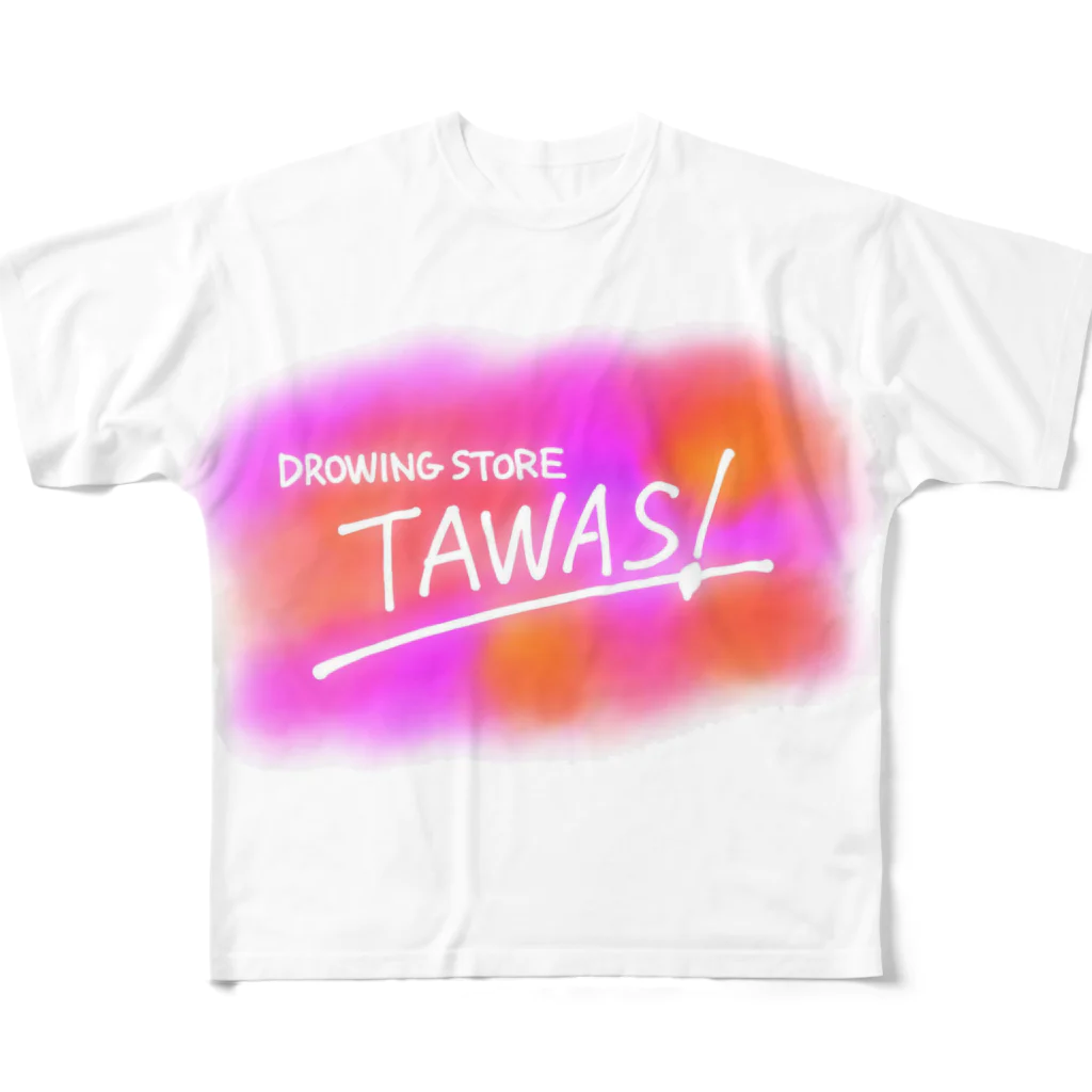 南原明美（ゆきゆき）のTAWAS!（ピンク） フルグラフィックTシャツ