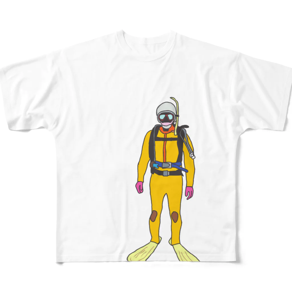 ぱるぷの水難救助隊員 All-Over Print T-Shirt