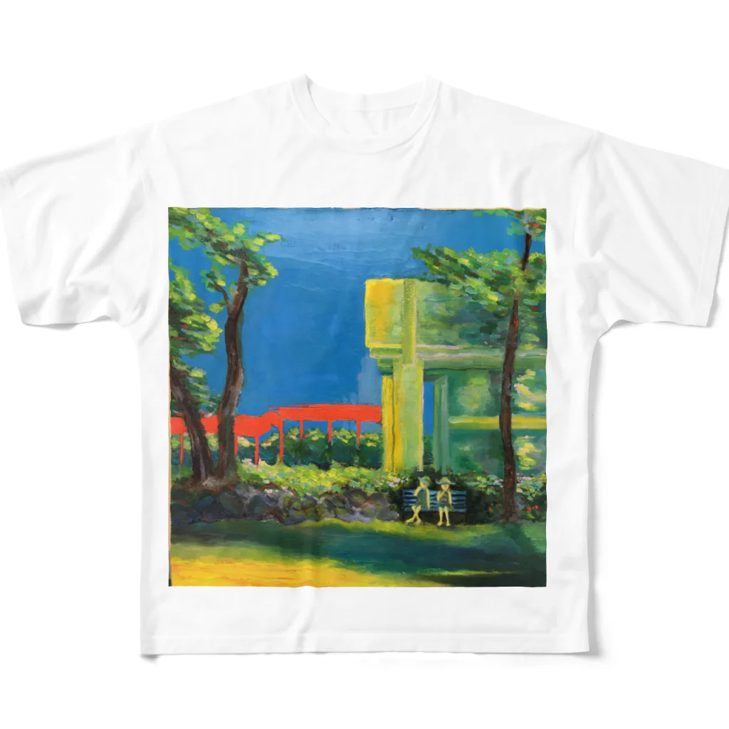 ヤミーの青と橙 All-Over Print T-Shirt