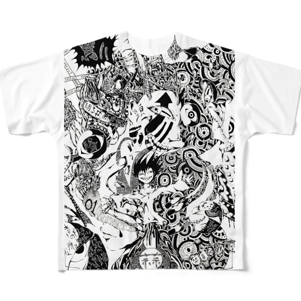 @折部.壊子(オリブ)の蒜頭 All-Over Print T-Shirt