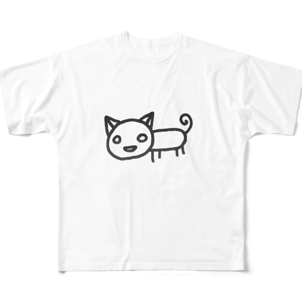 のほほん屋のにゃーたちゃん フルグラフィックTシャツ