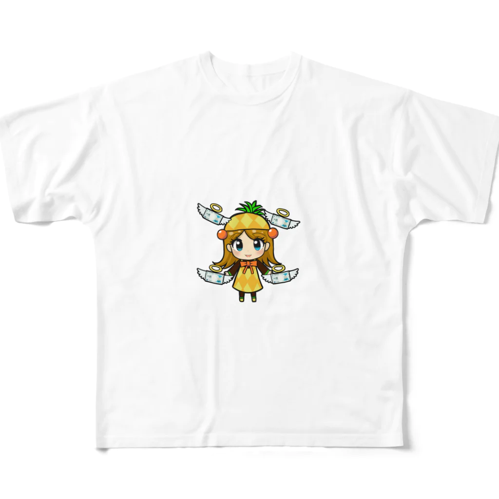 森のルーマのパイナップルちゃん フルグラフィックTシャツ