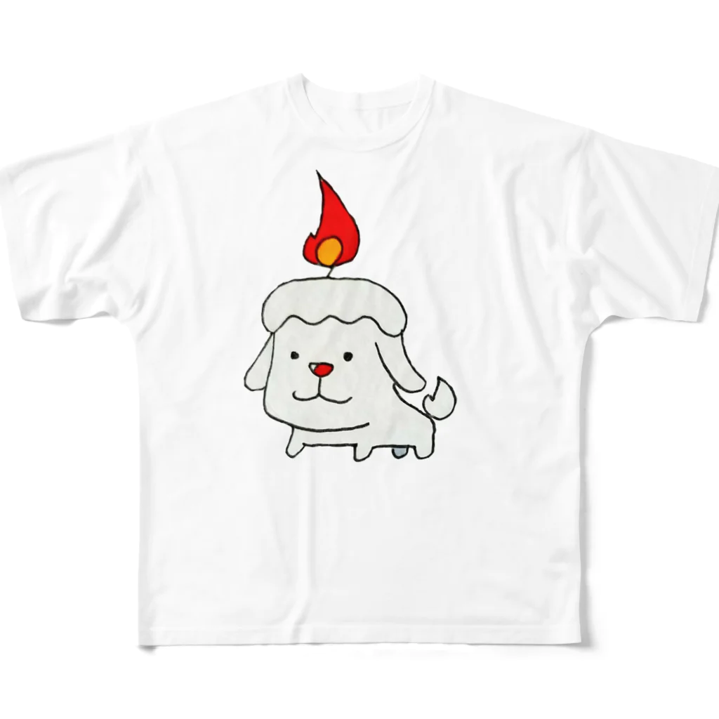 まこらっち®のろうそくけん フルグラフィックTシャツ