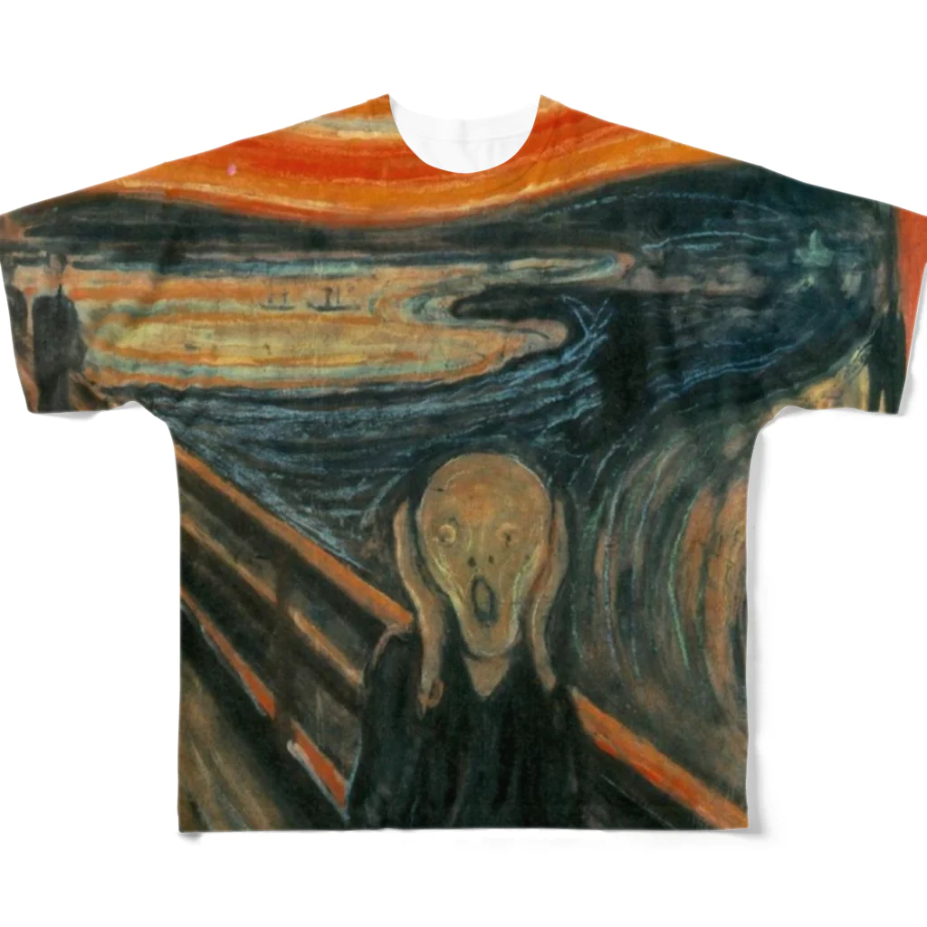 artgalleryのThe Scream フルグラフィックTシャツ