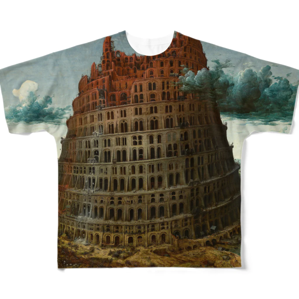 artgalleryのDe Toren van Babel All-Over Print T-Shirt