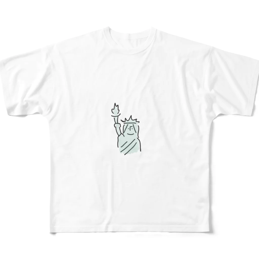 ながいくみこの自由の女神ちゃん All-Over Print T-Shirt