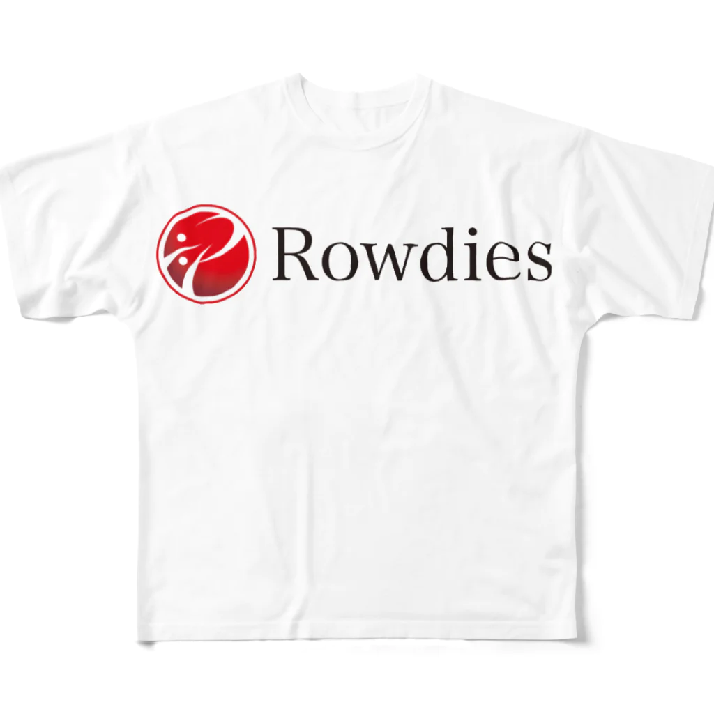 Rowdies SHOPのRowdiesロゴグッズ フルグラフィックTシャツ