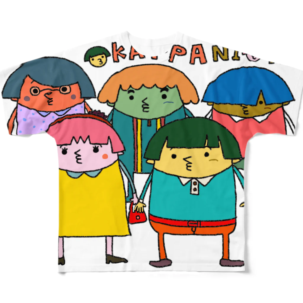 森のkumataroのオカッパニオン フルグラフィックTシャツ