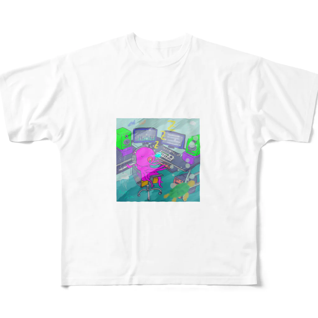 ポップヌードルのタコトリップ All-Over Print T-Shirt