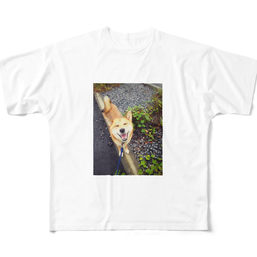 Garnet Windの柴犬ご機嫌 All-Over Print T-Shirt