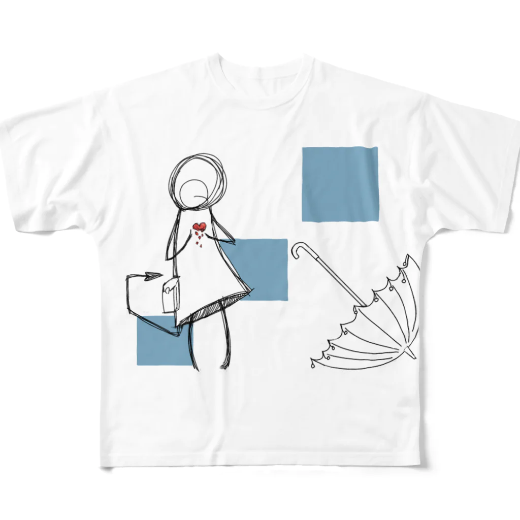 モノトーン星物販ブースのぬぬseries No.1 フルグラフィックTシャツ