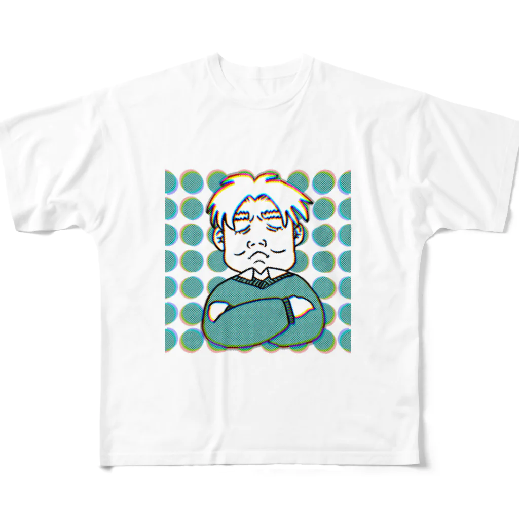 波動のフュージョンおじさん All-Over Print T-Shirt