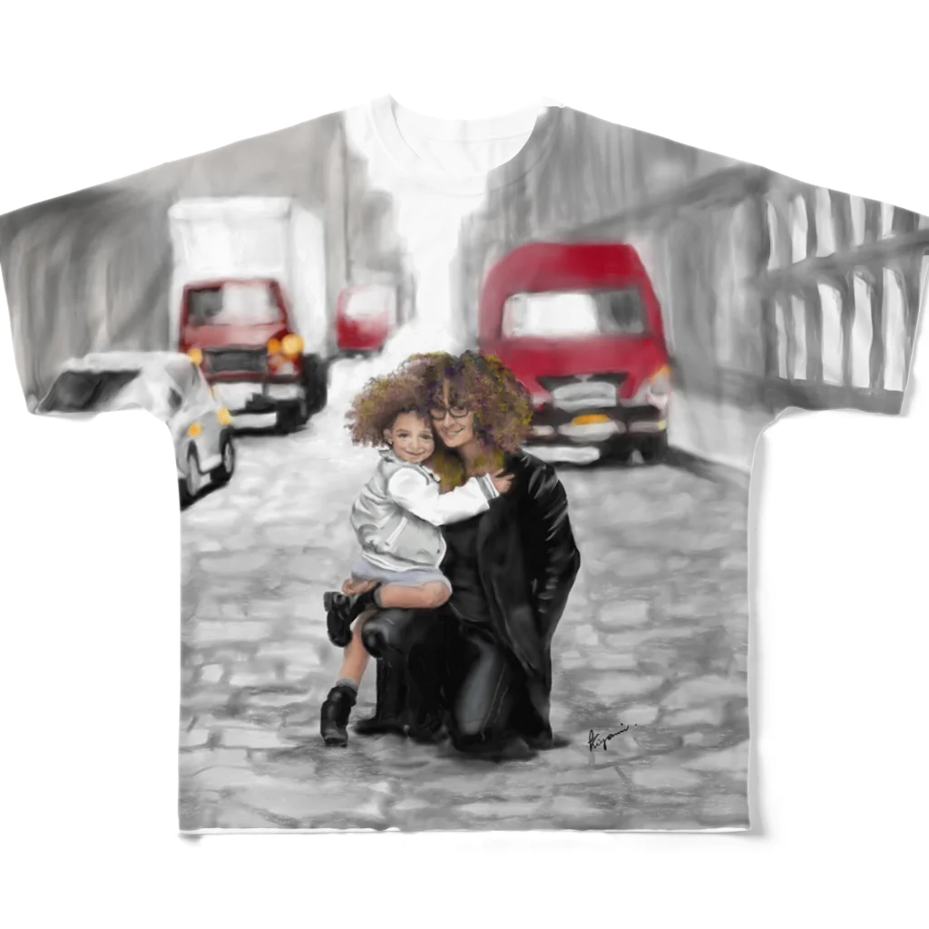 purusha ARTのMommy and Me💖 All-Over Print T-Shirt