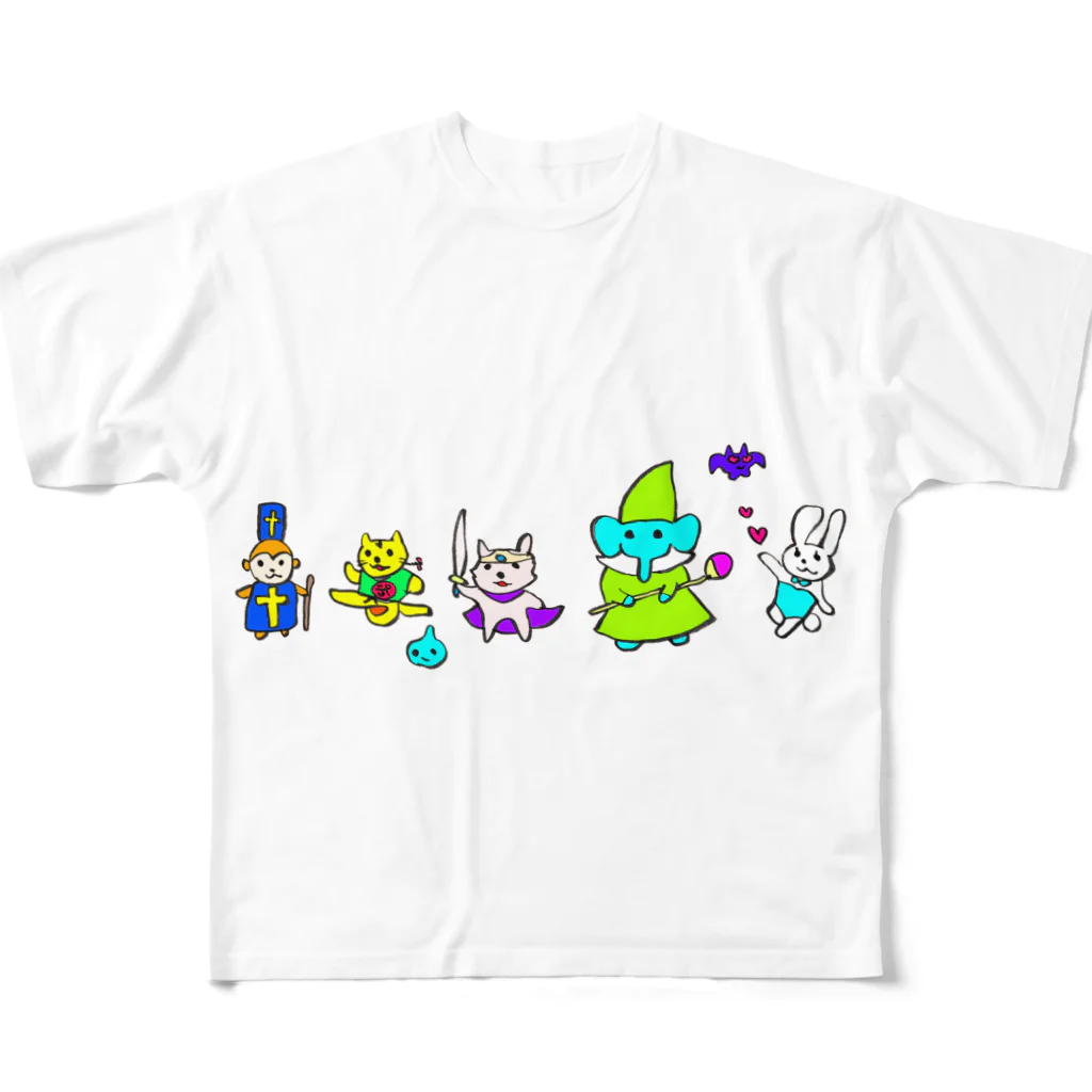 トランザム★ヒロシ／Trans Am Hiroshi storeの冒険者たち(総天然色版) フルグラフィックTシャツ