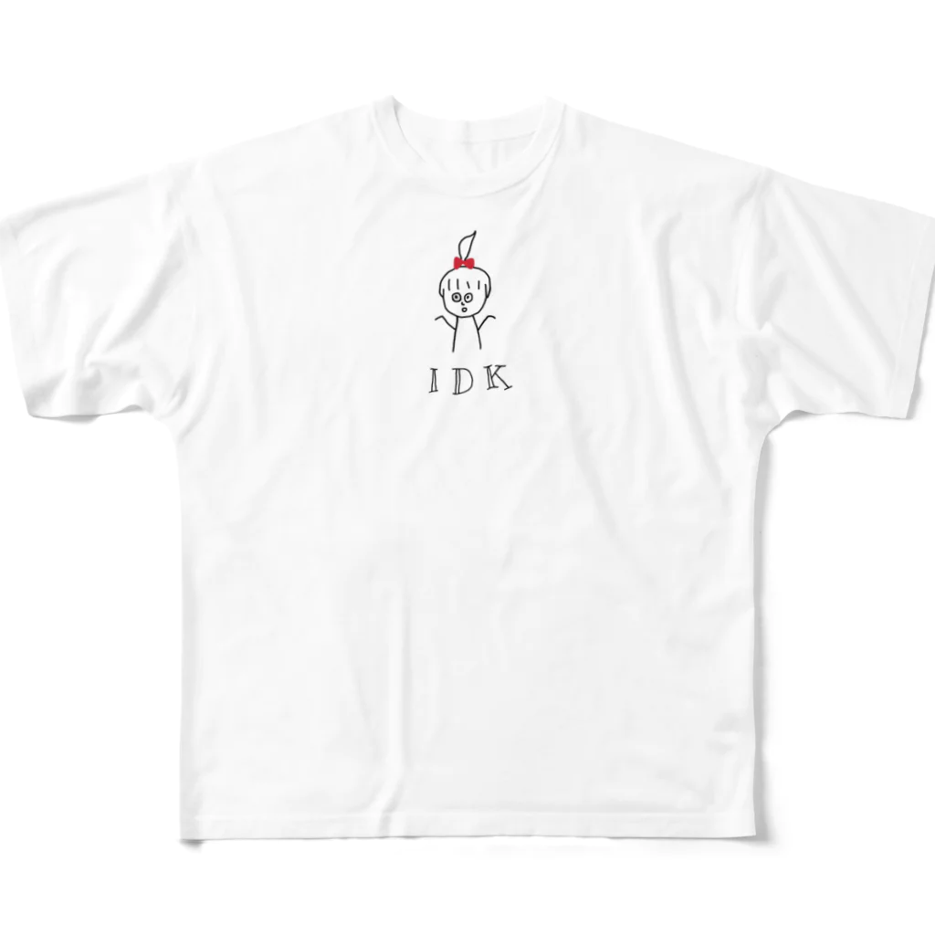 CHOBIの私、日本語分かりません。 フルグラフィックTシャツ