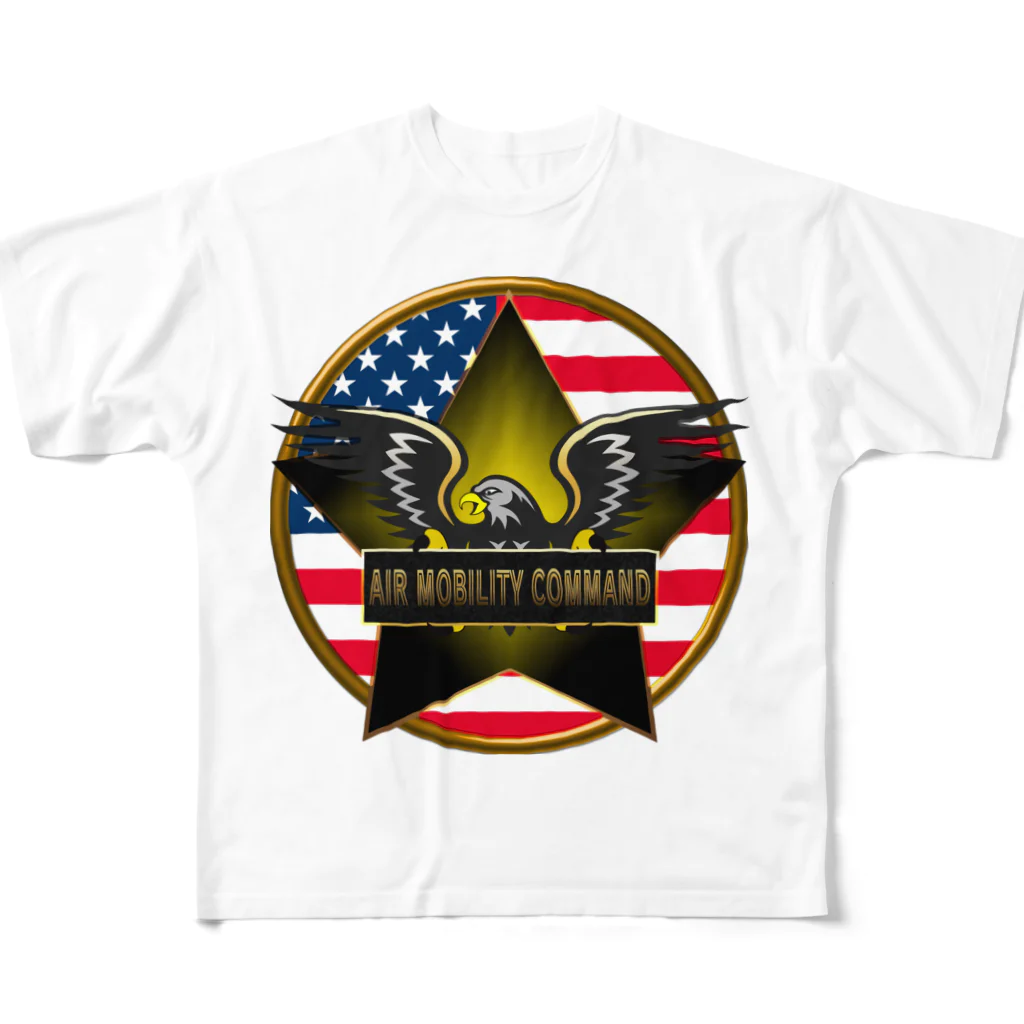 Ａ’ｚｗｏｒｋＳのアメリカンイーグル-AMC-THE STARS AND STRIPES All-Over Print T-Shirt