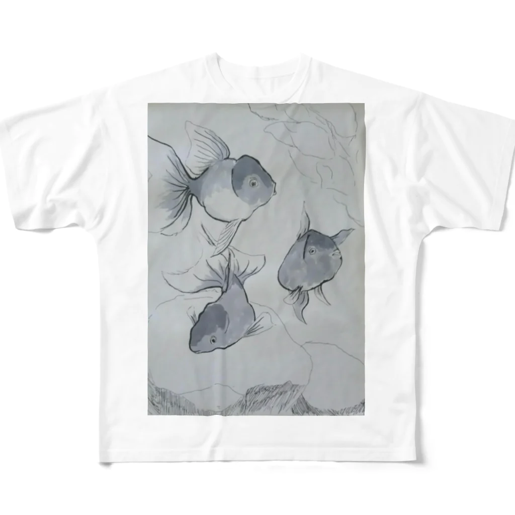 suitenの金魚 All-Over Print T-Shirt