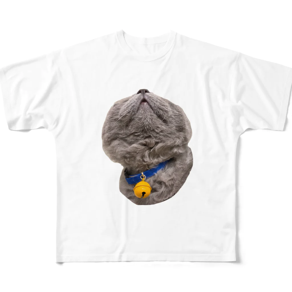 猫カフェにあにゃあグッズショップのとろろくんの可愛い所詰め合わせ All-Over Print T-Shirt