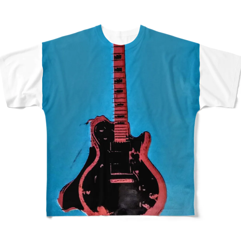 Rock★Star Guitar School 公式Goodsのアンディ・ギター・ウォーホール All-Over Print T-Shirt