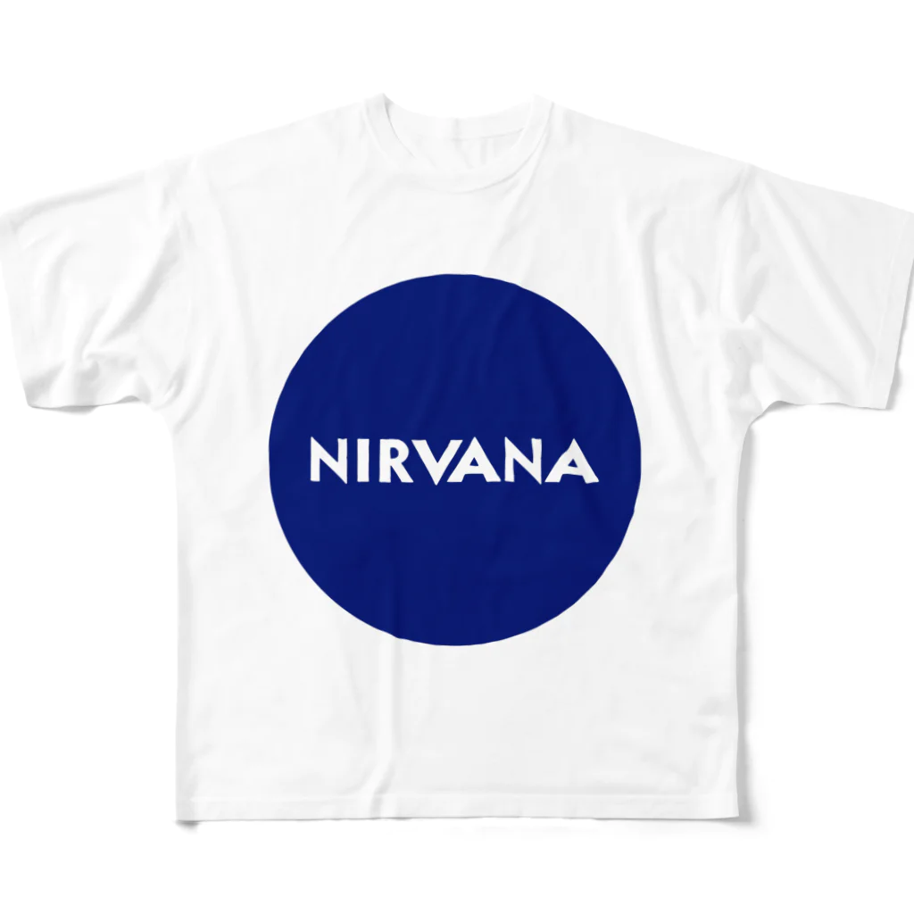 生きるそうめんのNIRVANA フルグラフィックTシャツ