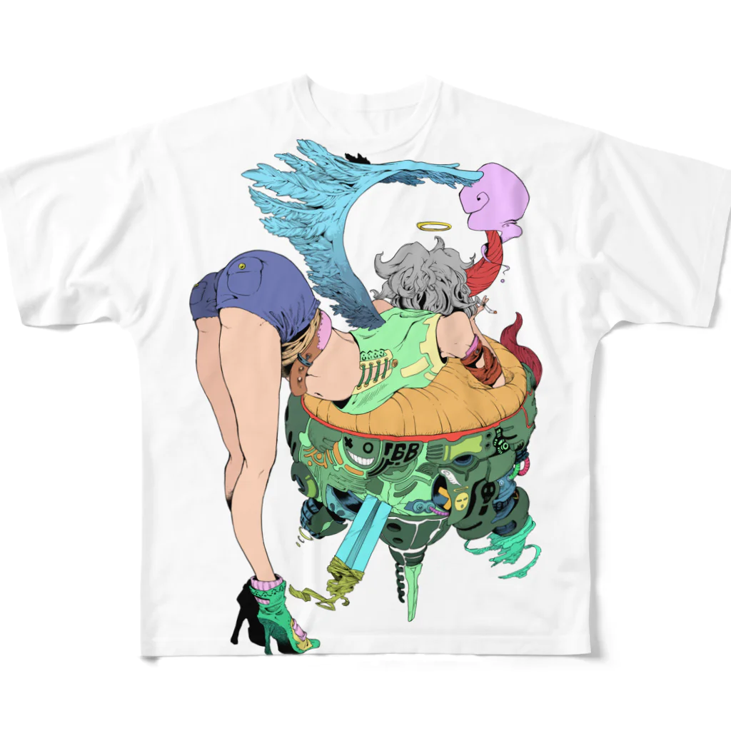 鉄坊独壇場の天使か悪魔 All-Over Print T-Shirt