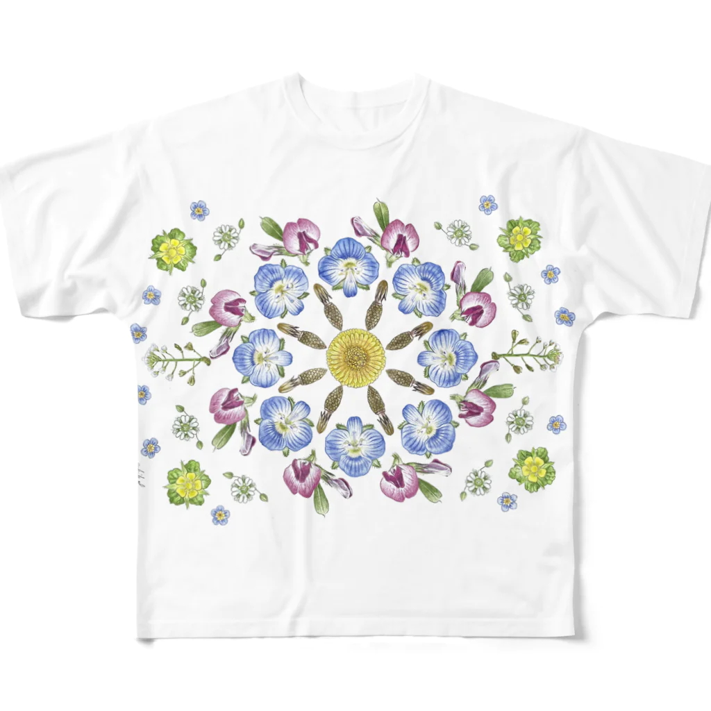 チョビのSpringflower 2 All-Over Print T-Shirt
