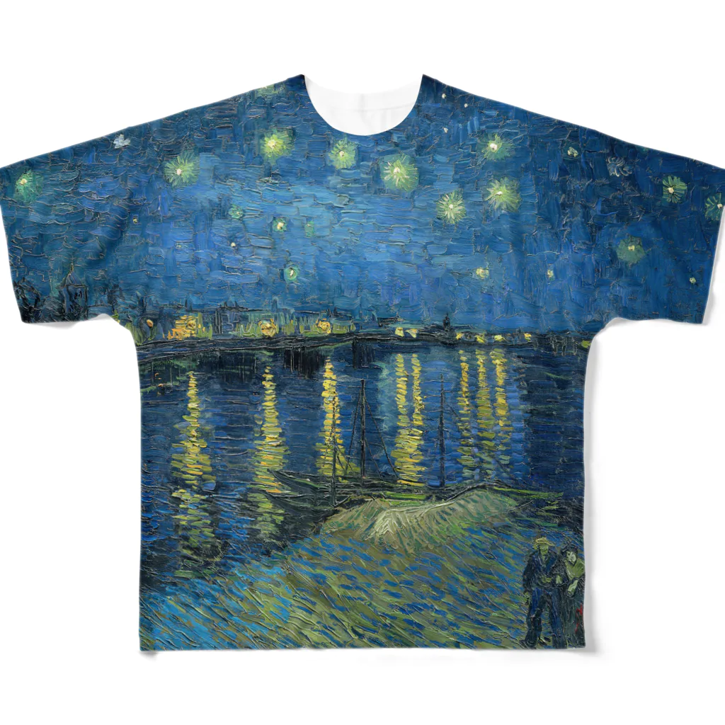 artgalleryのローヌ川の星月夜 All-Over Print T-Shirt